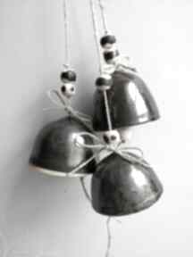 zestaw trzech ceramicznych №4 ceramika kate maciukajc dzwoneczek, świąteczne, dekoracje