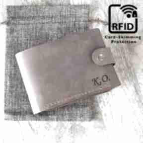 Męski skórzany portfel z rfid grawerem na 11 kart zdjęcia dowód osobistyt luniko leather goods