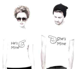 Koszulka dla par "he's mine - she's " tailor made fun, love