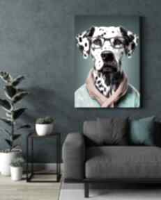 Portret psa hipsterskiego - pepper wydruk na 50x70 cm B2 justyna jaszke dalmatian, pies