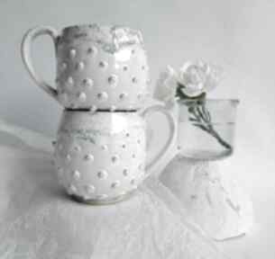 Kubek ceramiczny - prezent na święta: do kawy herbaty. Na mikołajki handmade