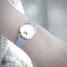 Zegarek mały - jeżyk silikonowy, niebieski zegarki yenoo, pasek, jeż, dziecięcy, dla niej