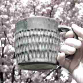 Kubek swojak monamisa do kawy, handmade, kubki ceramiczne - studio ceramiki