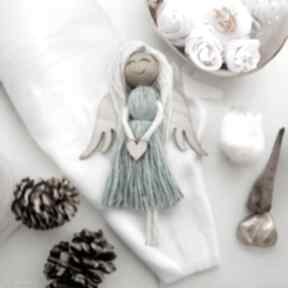 Aniołek magnes na lodówkę podziękowanie dla gości turkusowy ślub