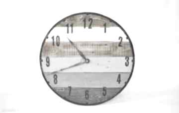 Zegar duży ze starych desek - średnica 57cm zegary oldtree stare, deski, loftowy, vintage