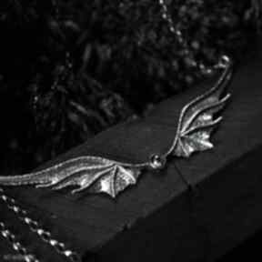 Naszyjnik fantasy, z-cytrynem biżuteria cytryn - duży srebro