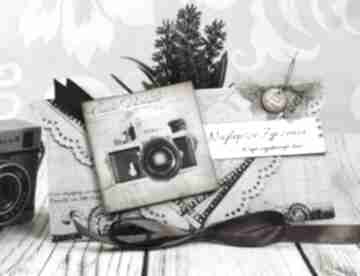 uniwersalna dla fotografa k86 scrapbooking shiraja kartka, urodziny imieniny, ojca, kopertowka