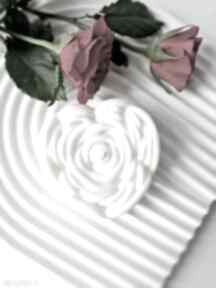 Świeca serce - róza świeczniki neime candles sojowa, dekoracje na stół, eko, prezent dla niej