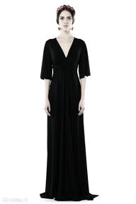 Magdalena maxi black sukienki milita nikonorov wieczorowa, długa, elegancka