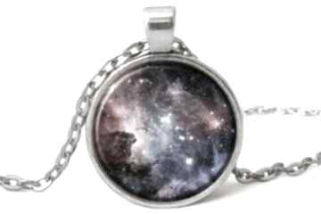 Carina nebula medalion łańcuszkiem kosmos galaxy naszyjnik