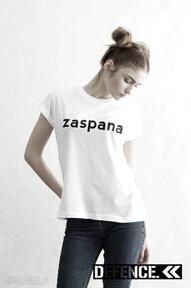 Zaspana t-shirt white defence koszulki
