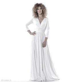 Megan - klasyczna suknia sukienki milita nikonorov ślubna, długa, maxi