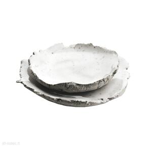 Zestaw ceramiczny 2 ceramika spk talerzyki, miseczki