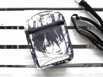 Mała saszetka na telefon manga komiks mini catoo accessories, torebka - czarno biała