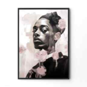 Plakat mężczyzna - format 30x40 cm plakaty hogstudio, do salonu, sypialni, modny kolorowy
