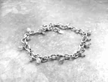 Labradoryt: bransoletka z kamieniami, srebro, srebrna - prezent dla niej