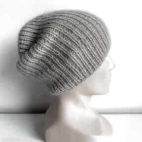 wełniana - wełny czapka handmade
