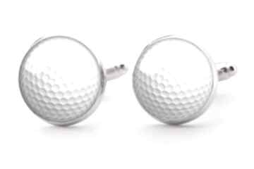 Piłka golfowa - spinki do mankietów eggin egg, sportowe, ślubne, ślub