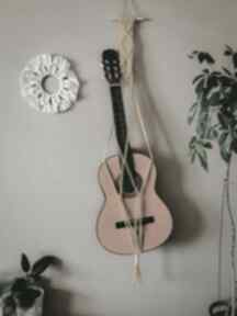 Uchwyt w stylu boho wieszaki hygge macrame ukulele, makramowy, zawieszka do domu, akcesoria