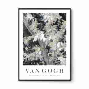 Van gogh blossoming acacia branches - plakat 40x50 cm plakaty hogstudio, abstrakcja, modne