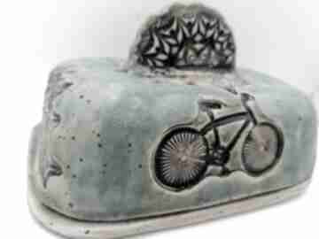 Maselnica "rowerowe love" ceramika eva art rękodzieło, z gliny, użytkowa, ręczna robota, pomysł