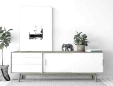 Abstrakcja minimalizm nowoczesne obrazy grafika czarno biała plakaty do salonu obraz malowany