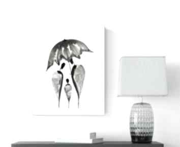 Grafika 30x40 cm wykonana ręcznie, abstrakcja, elegancki minimalizm, obraz do salonu art