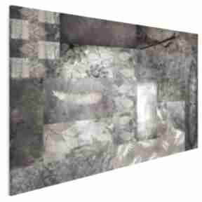 Obraz na płótnie - liście beż brąz 120x80 cm 46301 vaku dsgn, jesień, natura, mozaika