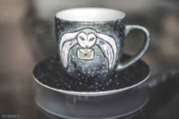 Kubek sowa - harry potter magiczny idealny prezent z dobrą wiadomością ceramika pracownia