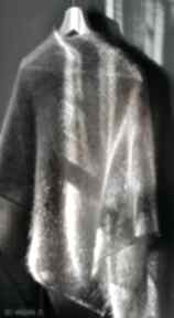 mgła moher i jedwab dodatki the wool art chusta, szal, ekskluzywna na drutach, prezent