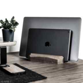 Podwójny regulowany stojak na dąb, pionowy uchwyt tablet macbooka discarve laptopa, akcesoria