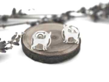 Srebrne kolczyki chihuahua jachyra jewellery, pieski, urocze, pupil, natura, zwierzęta