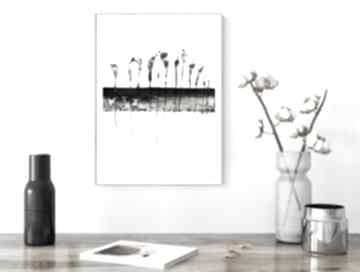 30x40 cm wykonana plakat - elegancki minimalizm, obraz do art krystyna siwek ręcznie malowany