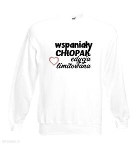 Bluza z nadrukiem dla chłopaka, narzeczonego, męża, prezent mąż, urodziny, walentynki