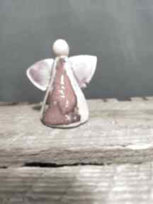 Aniołek ceramiczny iza dekoracje gabriela kas miniaturowy, z ceramiki, na prezent, mały