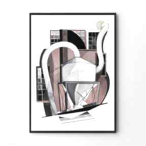 Plakat obraz abstract demuth B2 - 50x70 cm