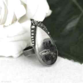 Srebrny pierścionek z dwukolorowym jaspisem a974 artseko z pierścień, sahara, żółty
