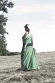 Zielony przylądek kombinezon boho maxi sukienka luźne spodium