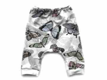 Motyle spodnie dziecięce z motylkami, rozmiary 56-80 bam bi, półśpiochy śpiochy