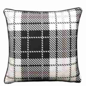 Poduszka welur burberry kratka 45x45cm majunto dekoracyjna, ozdobna, welurowa, w kratkę