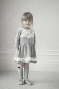 prezent? Sukienka bella - dziecięca mrugala dla dziewczynki, świąteczna, koronka, dzianina