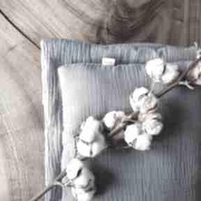 Pościel muślinowa z wypelnieniem pokoik dziecka lila lulaj muślin, poduszka, kołderka, komplet
