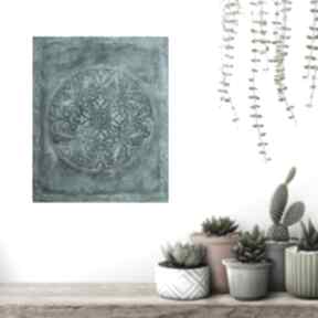 Mandala 10, obraz ręcznie malowany dekoracje aleksandrab, ścienna - rystykalny