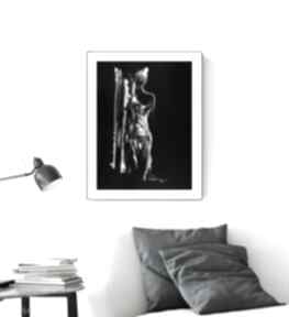 30x40 cm wykonana ręcznie - elegancki minimalizm, obraz do dom art krystyna siwek salonu