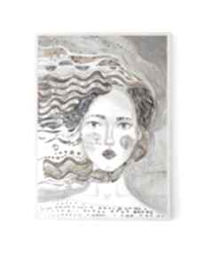 Plakat 100x70 cm - dziewczyna i wiatr plakaty creo plakat