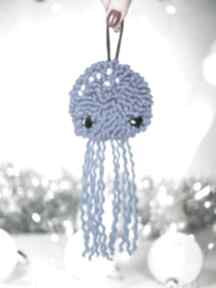 Na święta upominki. Meduza diana niebieska - ozdoba na choinkę dekoracje świąteczne lemon cat