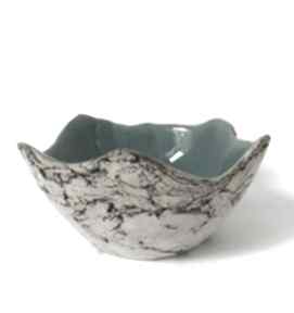 Sardynia dekoracyjna ceramika ana miska, organiczna naturalne dodatki, artystyczna ceramiczna