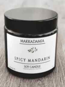 Świeca roślinna spicy mandarin świeczniki makkadamia, sojowa, natura, dekoracja