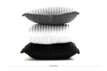 Komplet poduszek colors 50 black, grey, white poduszki home manifesto, designerskie, poszewka