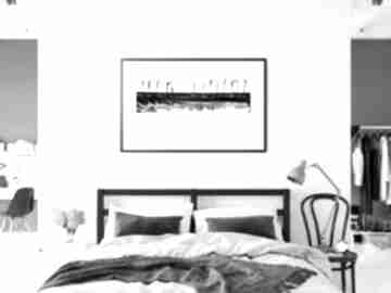 Obraz ręcznie malowany 70x50 cm, do sypialni, czarno biała, 2594400 plakaty art krystyna siwek